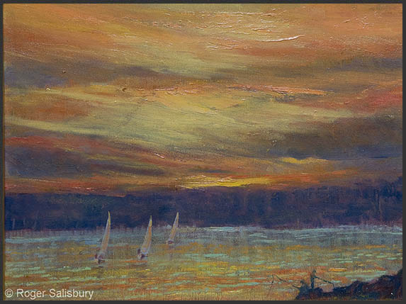 End of the Day #4?  12" x 16"    Pastel 